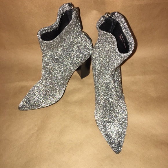 silver sock booties
